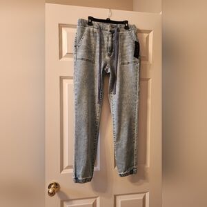 Light Blue Women's Jeans Joggers